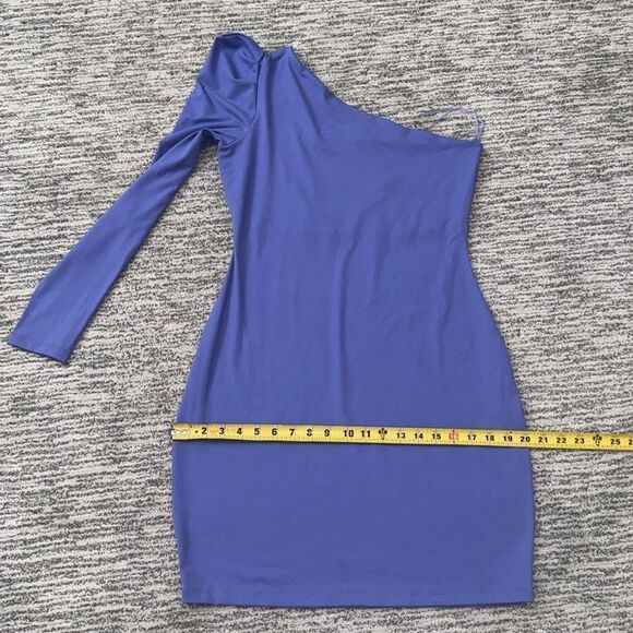 NWT Susana Monaco Pleated One Arm Dress Purple Orchid XL - Picture 10 of 14